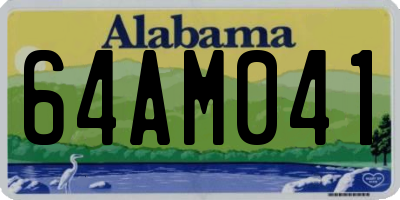 AL license plate 64AM041