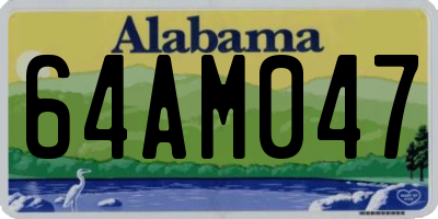 AL license plate 64AM047