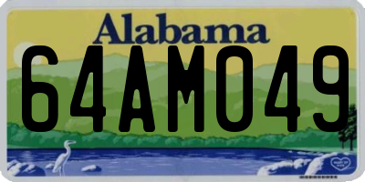 AL license plate 64AM049