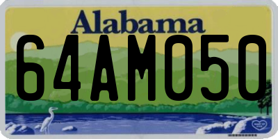AL license plate 64AM050