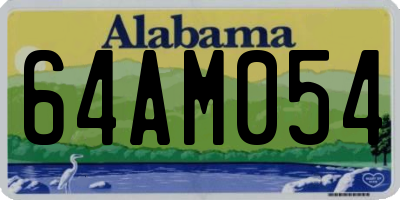 AL license plate 64AM054