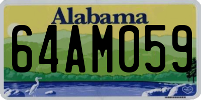 AL license plate 64AM059