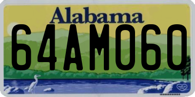 AL license plate 64AM060