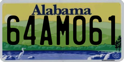 AL license plate 64AM061