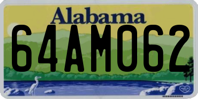 AL license plate 64AM062