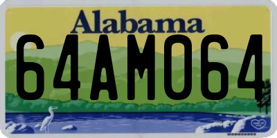 AL license plate 64AM064