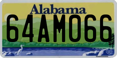 AL license plate 64AM066
