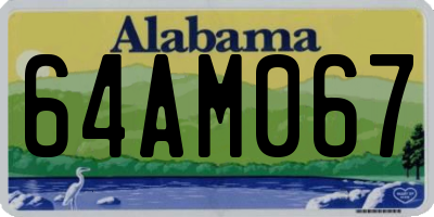 AL license plate 64AM067