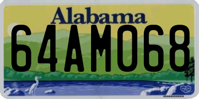 AL license plate 64AM068