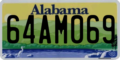 AL license plate 64AM069