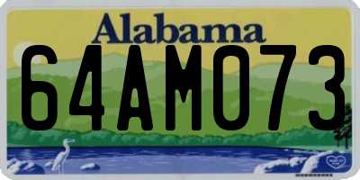 AL license plate 64AM073
