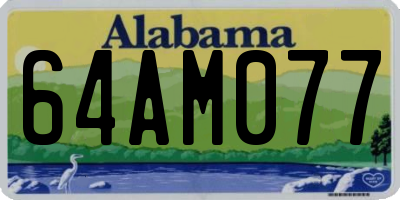 AL license plate 64AM077