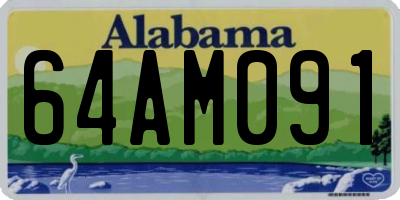 AL license plate 64AM091