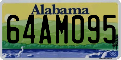 AL license plate 64AM095