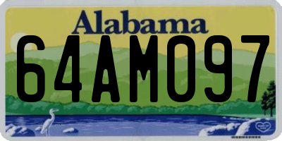 AL license plate 64AM097