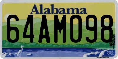 AL license plate 64AM098