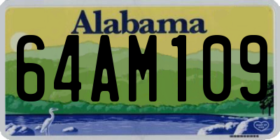 AL license plate 64AM109