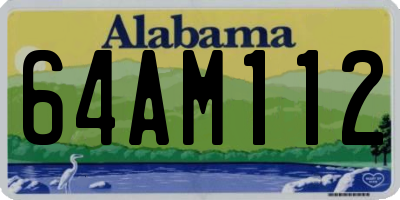 AL license plate 64AM112