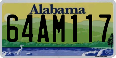 AL license plate 64AM117