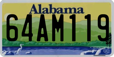 AL license plate 64AM119