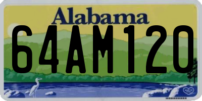AL license plate 64AM120