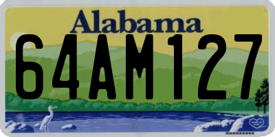 AL license plate 64AM127