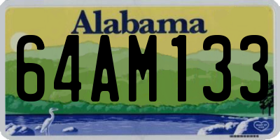 AL license plate 64AM133