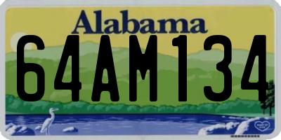 AL license plate 64AM134