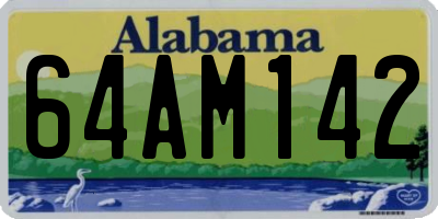 AL license plate 64AM142