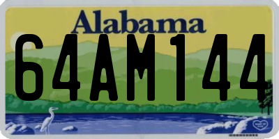 AL license plate 64AM144