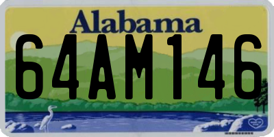 AL license plate 64AM146