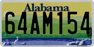 AL license plate 64AM154