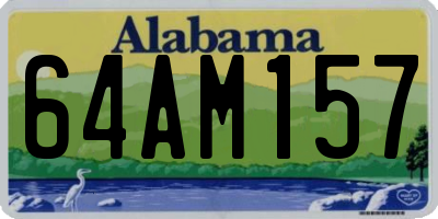 AL license plate 64AM157