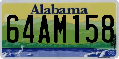 AL license plate 64AM158