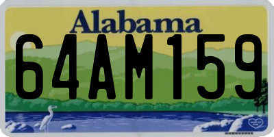 AL license plate 64AM159