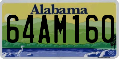 AL license plate 64AM160