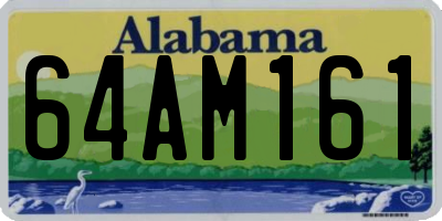 AL license plate 64AM161