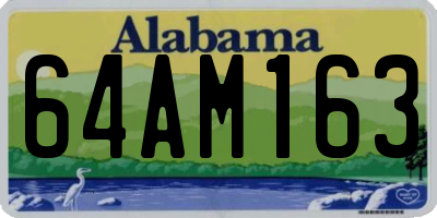 AL license plate 64AM163