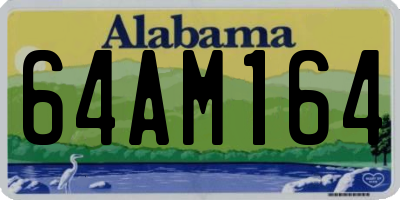 AL license plate 64AM164