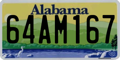 AL license plate 64AM167