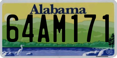 AL license plate 64AM171