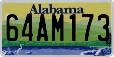 AL license plate 64AM173