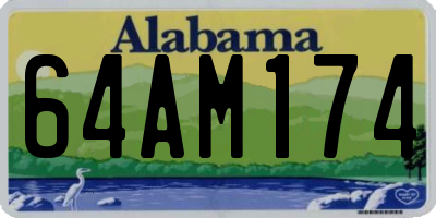 AL license plate 64AM174
