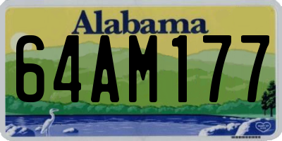 AL license plate 64AM177