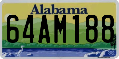 AL license plate 64AM188