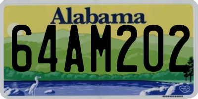 AL license plate 64AM202