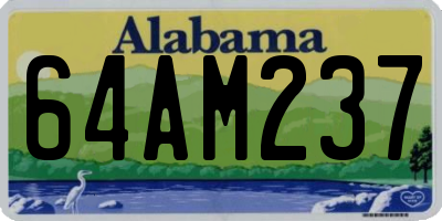 AL license plate 64AM237