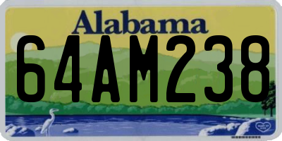 AL license plate 64AM238