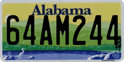 AL license plate 64AM244