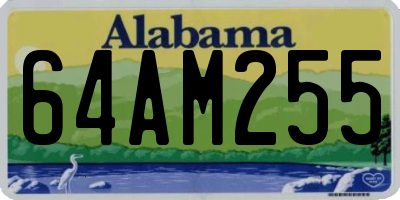 AL license plate 64AM255